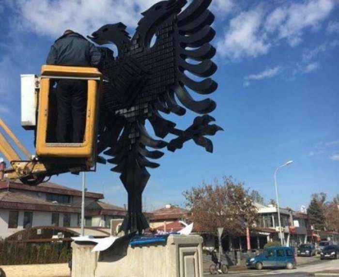 Një shqiponjë dykrenore vendoset në Maqedoni