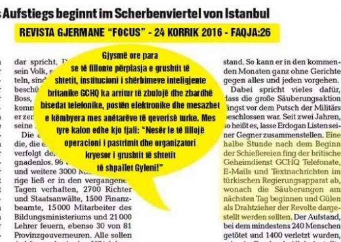 Revista gjermane zbulon bisedat telefonike: Erdogan organizoi vet puçin ushtarak