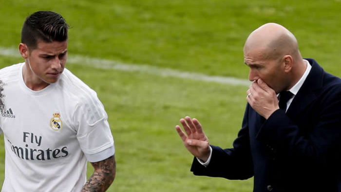 Zidane zbulon të ardhmen e James Rodriguezit