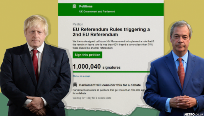 Britani, peticioni për përsëritjen e referendumit merr 1 milion firma