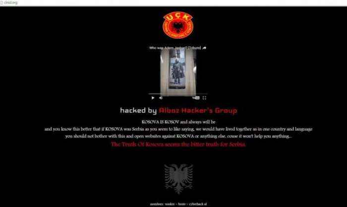 Hakerët kosovarë hakojnë faqen serbe: E vërteta e Kosovës është hidhur për Serbinë (Foto)