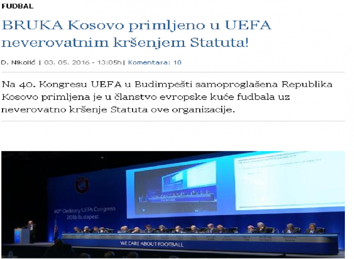 Kosova në UEFA: Ky është reagimi i medieve serbe