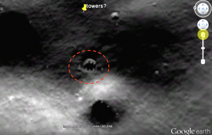 A është zbuluar në Hënë baza e alienëve me 4 kulla? 