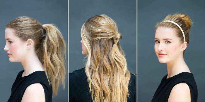 Tri stile të flokëve që mund t’i bëni për pesë minuta