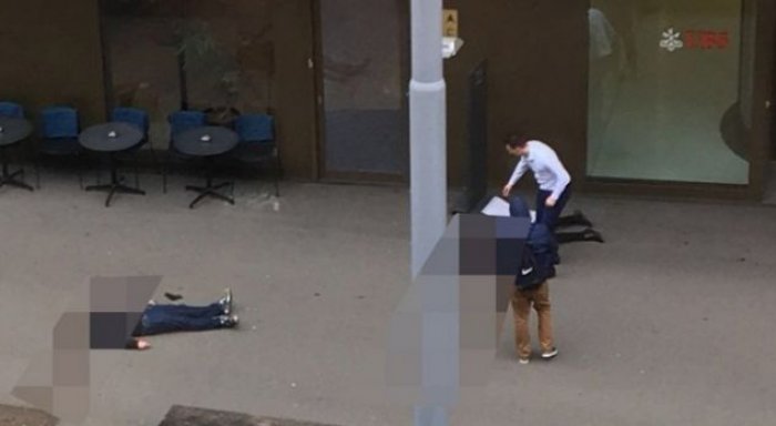 Dy persona qëllohen afër një banke në Cyrih