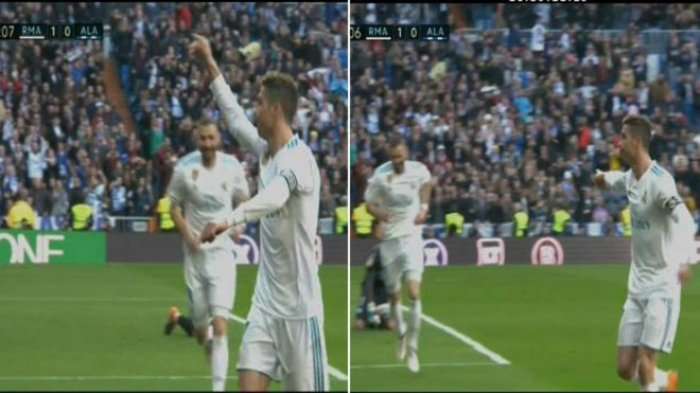 Momenti kur Ronaldo iu kërkon tifozëve t’i duartrokasin Benzemas
