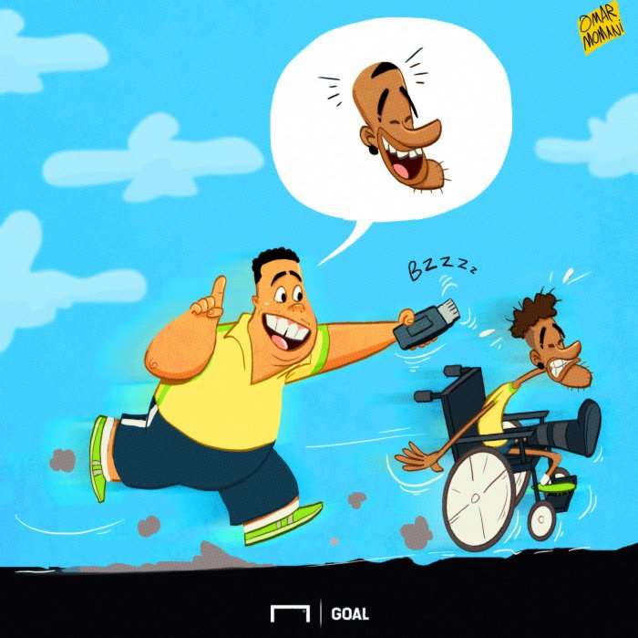 Karikatura e ditës: A duhet edhe Neymari të veprojë si Ronaldo?