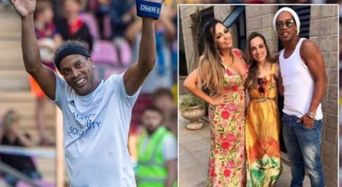 Ronaldinho martohet me dy gra në të njëjtën kohë