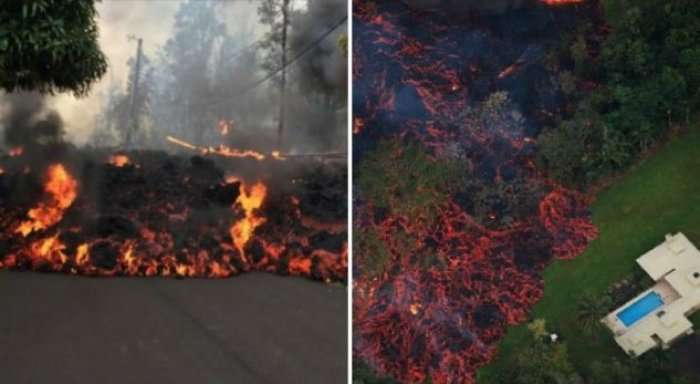 Lava e vullkanit shkatërron shtëpitë, shpërthime masive ndodhin në Hawai (Video)