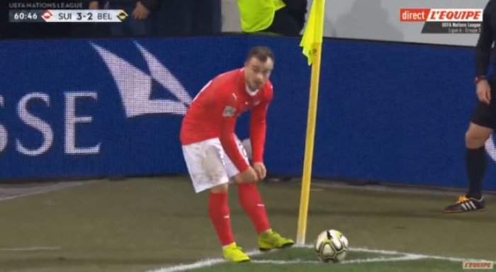 Zvicra shënon golin e katërt ndaj Belgjikës me meritën e Shaqirit