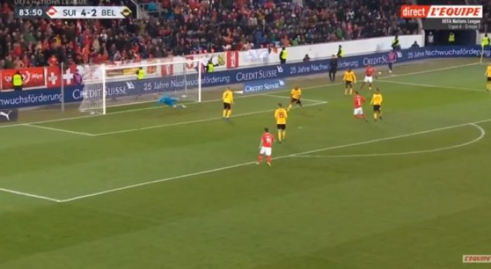 Zvicra po shkatërron Belgjikën, Seferovic shënon hat-trick