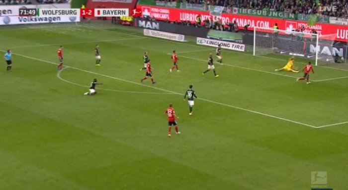 Dy gola të shpejtë në ndeshjen Wolfsburg – Bayern Munich
