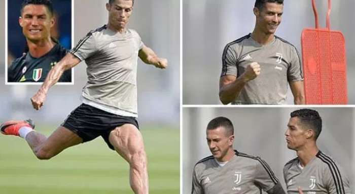 Foto nga stërvitja: Ronaldo ndihet mirë pas atyre lotëve