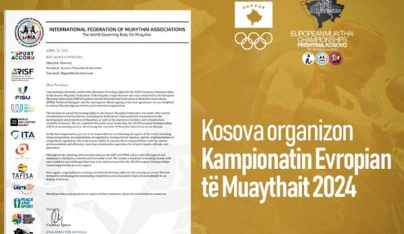 Kosovës i besohet organizimi i Kampionatit Evropian të Muaythait 2024