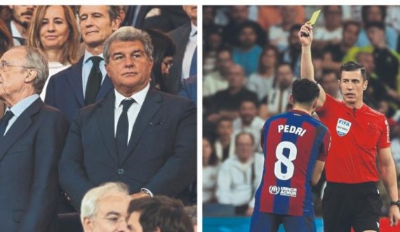 Thellohet skandali nga ndeshja mes Real Madridit dhe Barcelonës, Florentino Perez takoi gjyqtarin para nisjes së El Clasicos