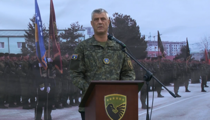 Thaçi: Krijimi i Ushtrisë së Kosovës, dhurata më e mirë për festat e fundvitit