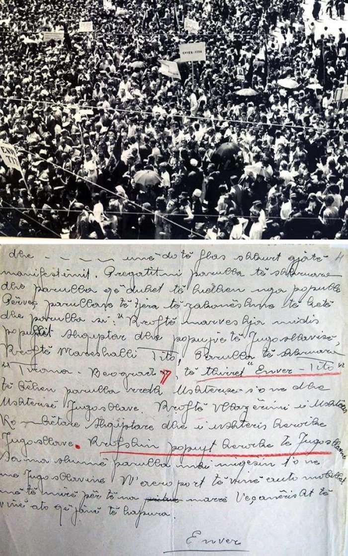 “Nesër vij me Titon, përgatisni këto parrulla”/ Historiani publikon telegramin e Enver Hoxhës nga Beogradi