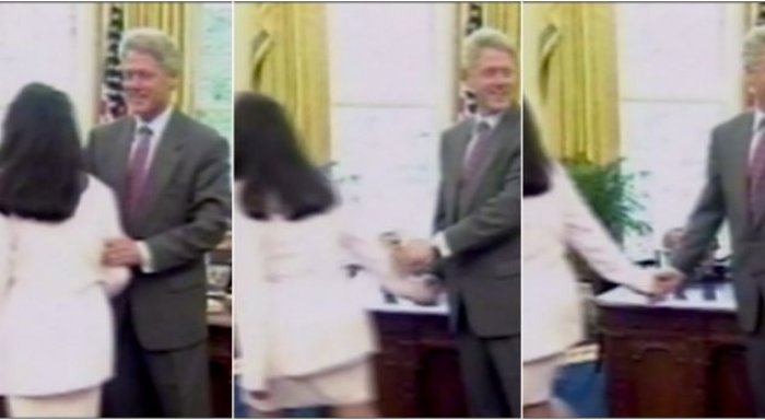 Pamje të rralla të Bill Clinton dhe Monica Lewinsky pak para zbulimit të skandalit seksual