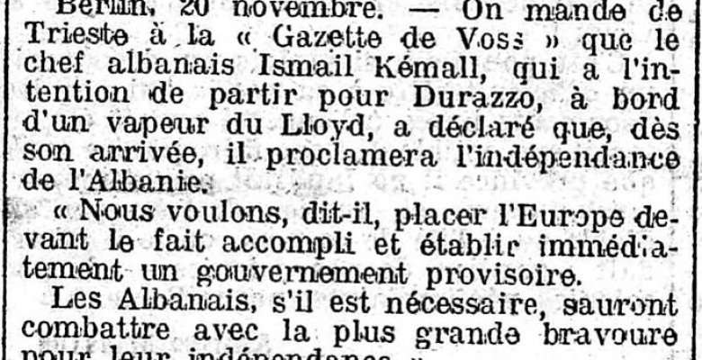 Shkrim i 1912/ Çfarë tha Ismail Qemali në Trieste para se të nisej për në Durrës