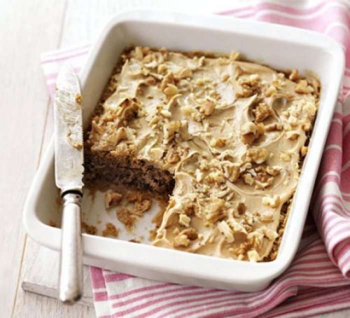 Apple Walnut Caramel Cake