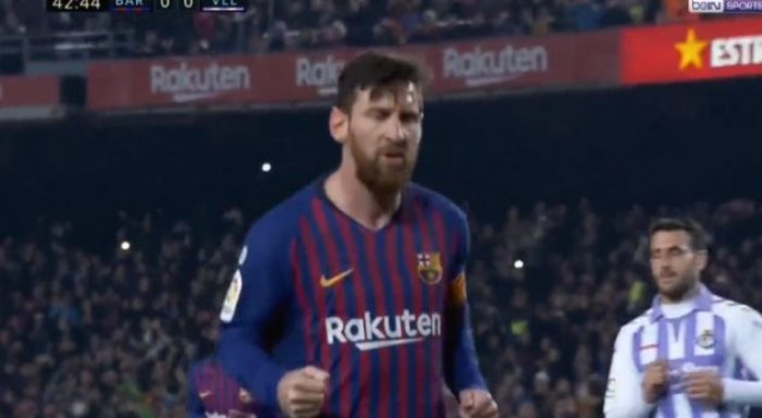 Messi e kalon Barcelonën në epërsi