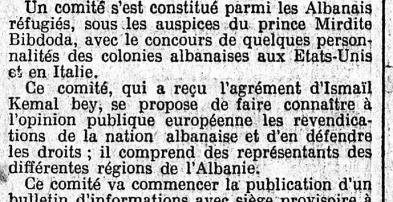 'Le Gaulois' (1913) / Miratimi i Ismail Qemalit, për krijimin e komitetit shqiptar të Milanos