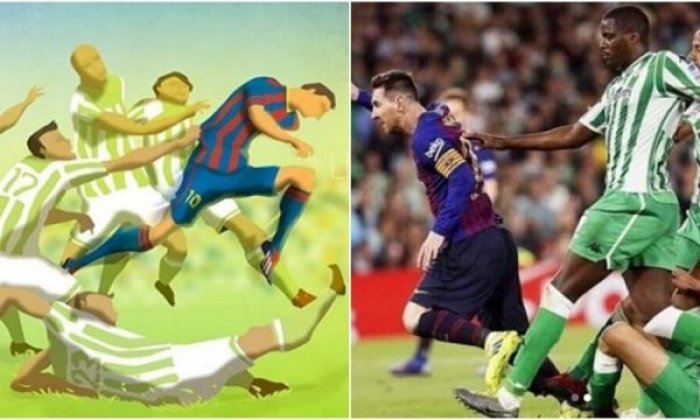 Messi e bën realitet pikturën e gjashtë vjetëve më parë!