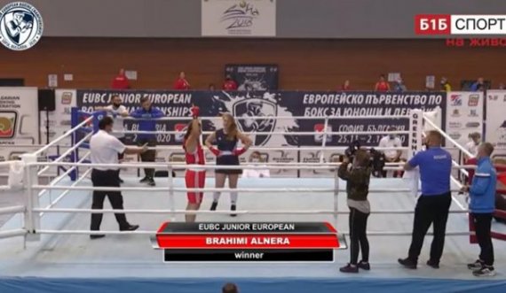 Triumfon  boksierja Alnera Brahimi, kualifikohet në finale të Evropianit për juniore