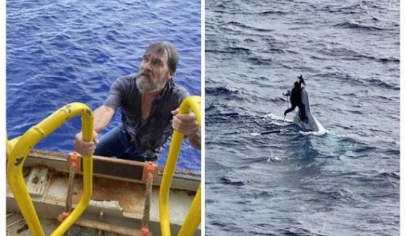 Shpëtoi mrekullisht: 62-vjeçari mbeti dy ditë i varur në anijen e përmbysur