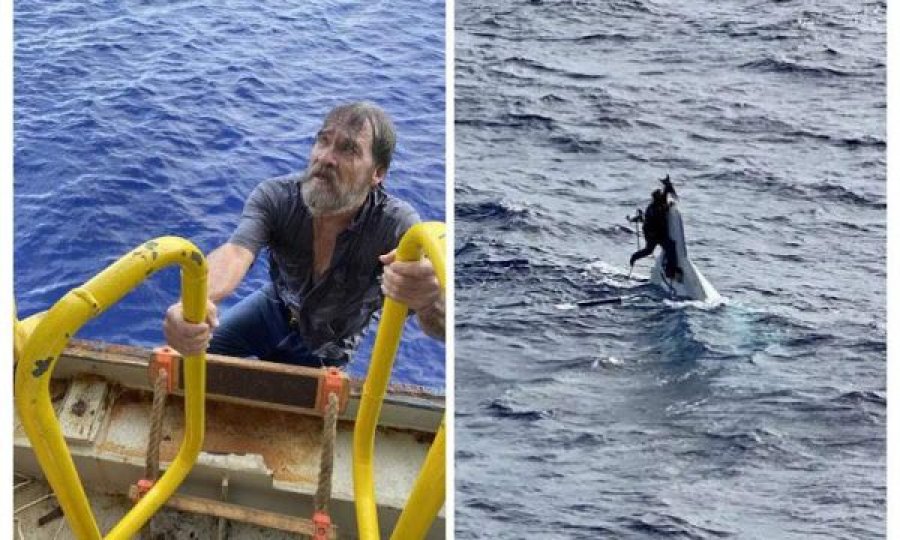 Shpëtoi mrekullisht: 62-vjeçari mbeti dy ditë i varur në anijen e përmbysur