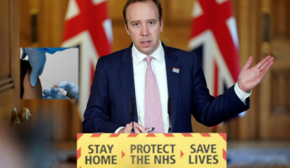 Ministri britanik i Shëndetësisë: Do ta marr vaksinën drejtpërdrejt në televizion