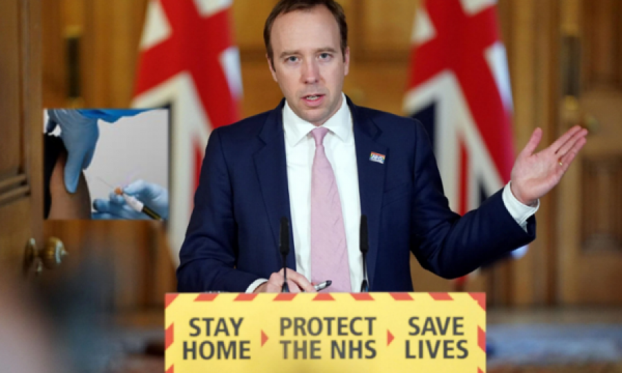 Ministri britanik i Shëndetësisë: Do ta marr vaksinën drejtpërdrejt në televizion