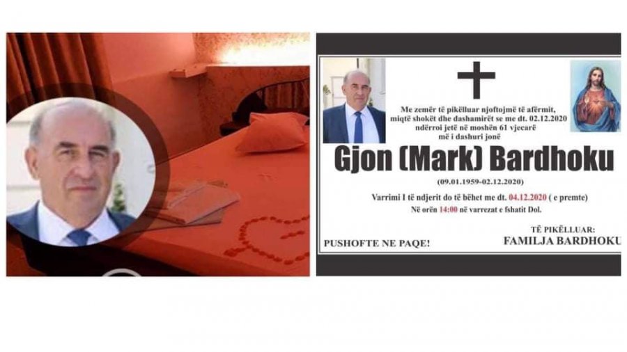 Gjon Bardhoku është gjetur i vdekur në një motel të Gjakovës