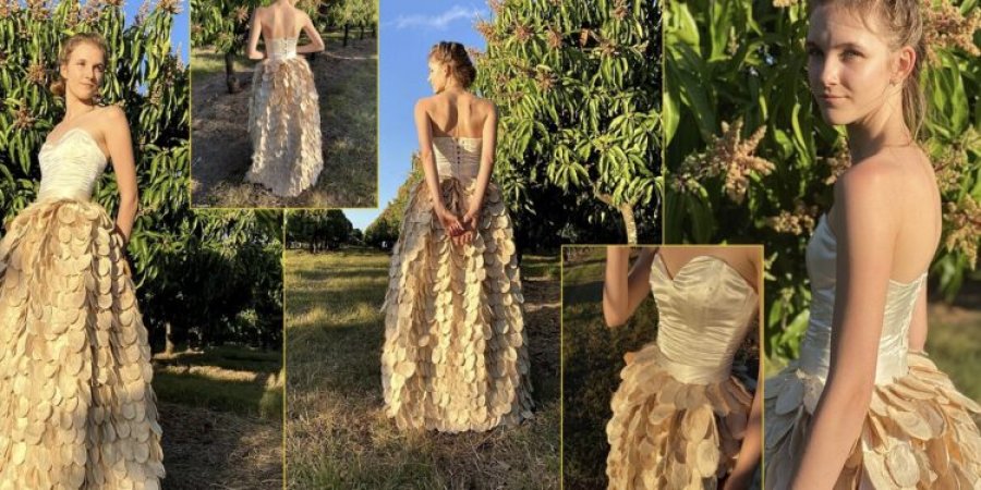 Adoloshentja krijon fustanin me 1400 mango