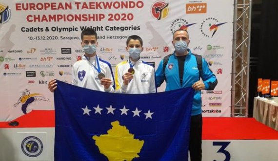 Dy medalje evropiane për taekwondistët e rinj kosovarë