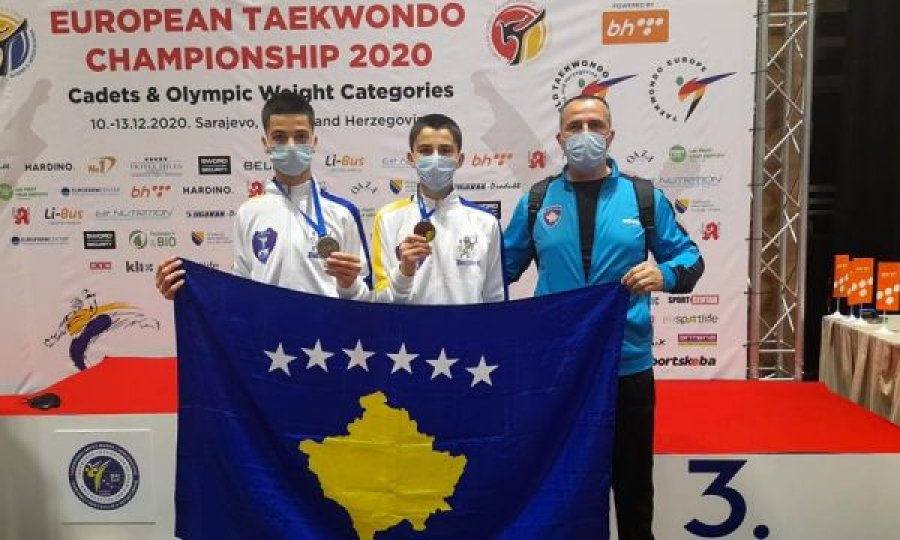 Dy medalje evropiane për taekwondistët e rinj kosovarë