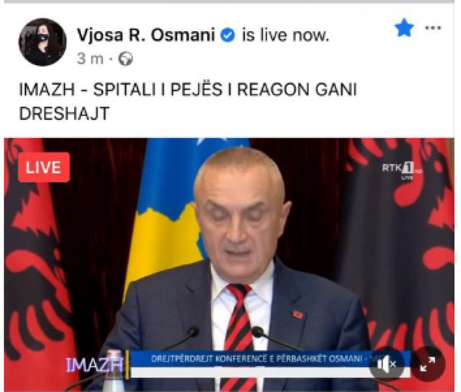 Vjosa Osmani shpërndau një përshkrim për Gani Dreshajn