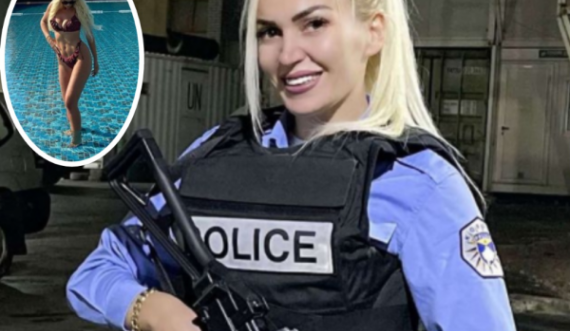 Policja e Kosovës, bionde se*si që pozon me bikini 