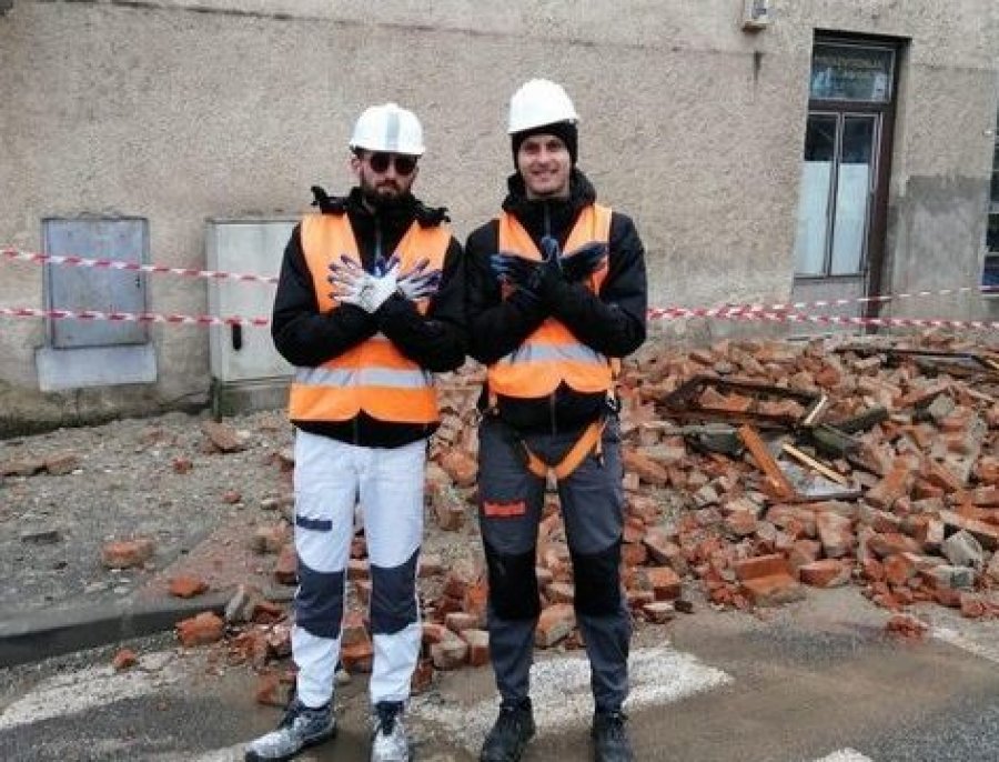  Pas termetit në Kroaci, tre kosovarë vullnetarisht ndihmojnë në pastrimin e rrugëve 