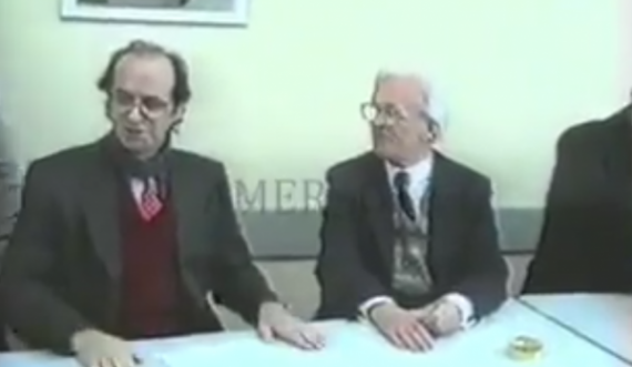 Video e rrallë: Ibrahim Rugova e Adem Demaçi duke festuar Vitin e Ri 1997