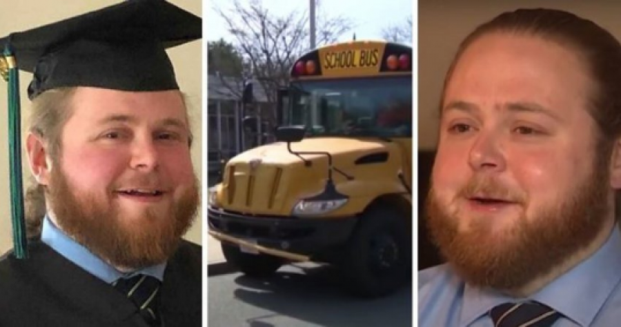 I inkurajuar nga studentët, shoferi i autobusit të shkollës diplomohet pas shumë vitesh 