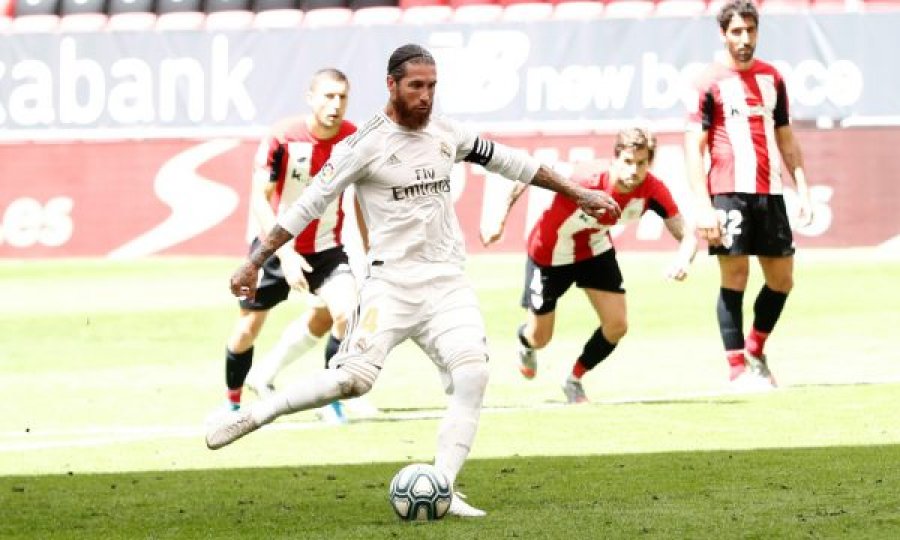 Real Madridi e mund Bilbaon falë penalltisë së Ramosit, e çon në 7 pikë epërsinë ndaj Barçës