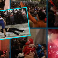 Kështu u trondit Beogradi mbrëmë nga protestat kundër karantinës