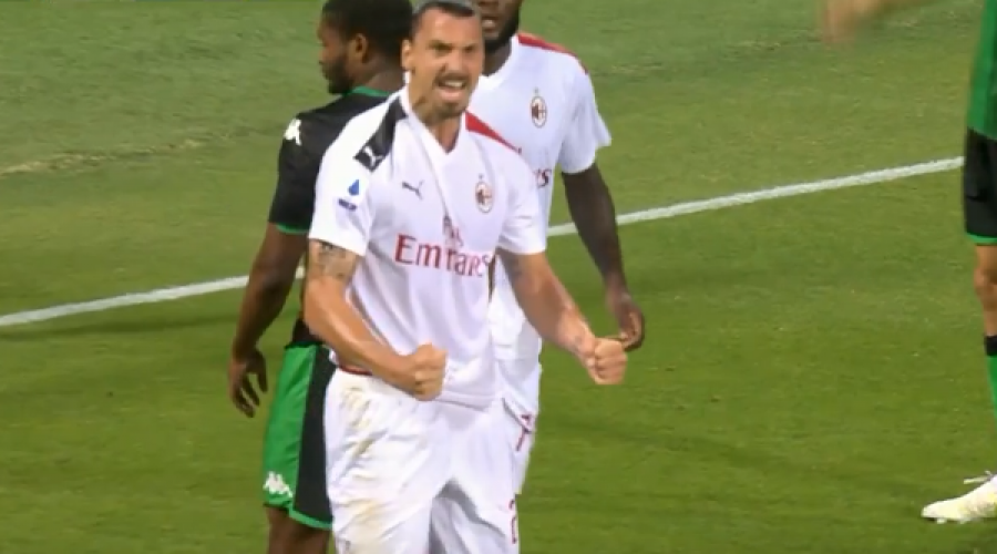  Ibrahimovic e kalon Milanin në epërsi kundër Sassuolos 