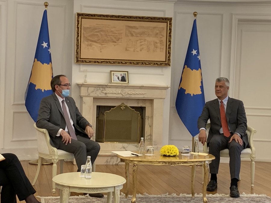 Thaçi dhe Hoti pas takimit: Marrëveshja finale me Serbinë do të jetë njohja reciproke