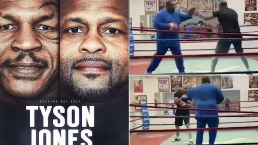 Publikohen pamjet e para nga stërvitjet e Roy Jones JR para duelit të flaktë me Mike Tysonin