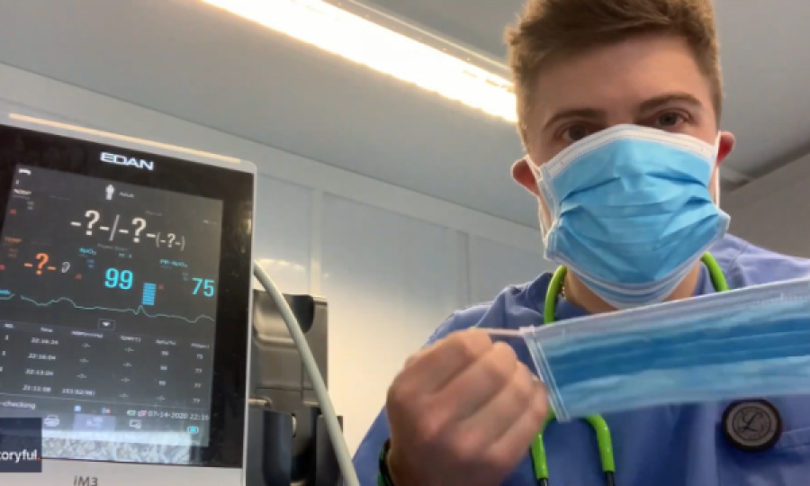 Mjeku ka publikuar videon dhe tregon nëse bartja e maskës ul nivelin e oksigjenit në gjak