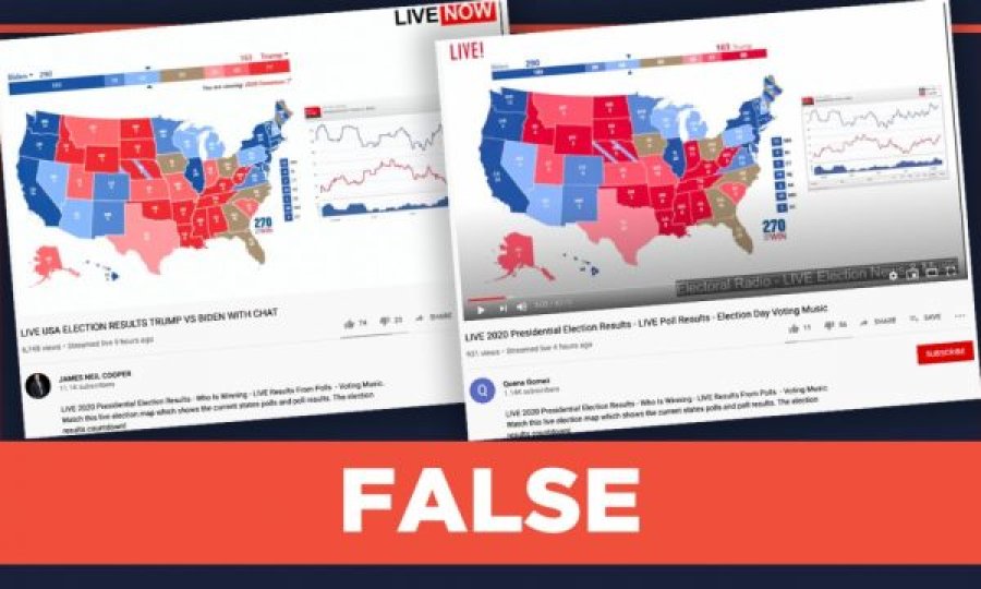 YouTube fshin llogari për dezinformim për rezultatet presidenciale amerikane