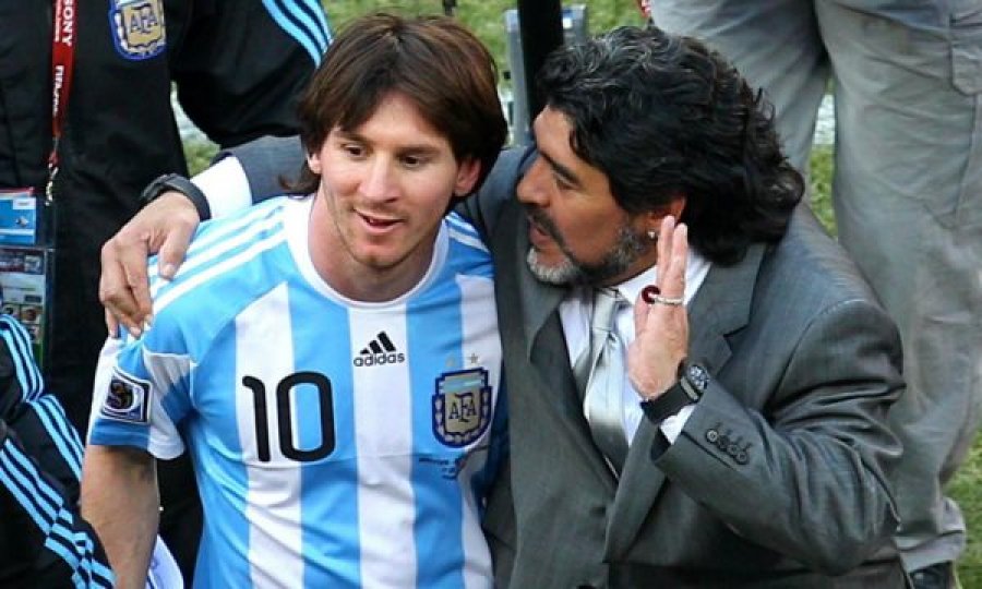 Messi me mesazh emocionues për Maradonën, pas operacionit në tru