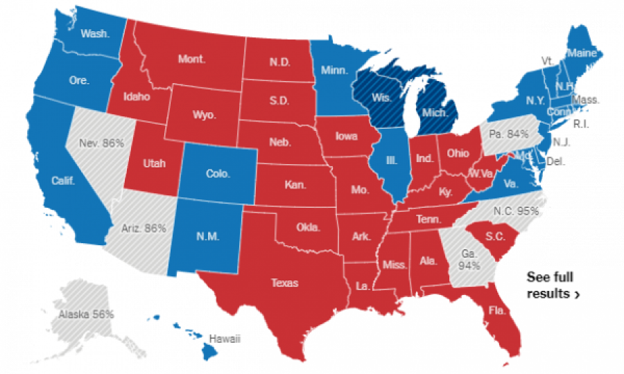  Vetëm edhe 6 shtete kanë mbetur, kjo është gjendja në zgjedhjet e SHBA-së 